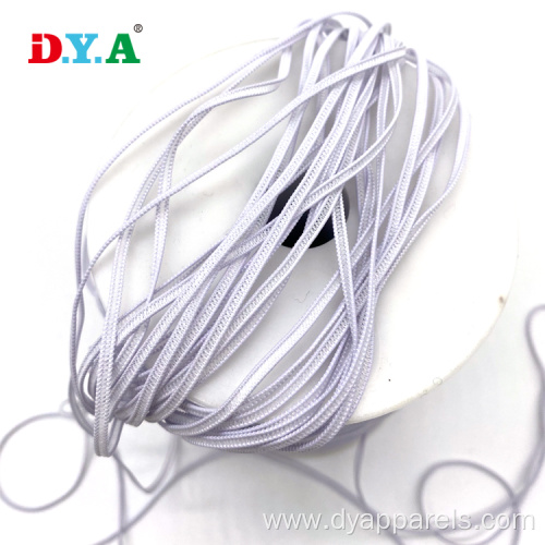 White Knitting Elastic Shoe Laces Elastic Bands